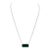 13 Carat Indicolite Tourmaline and Round Diamond Pendant Necklace in Platinum For Sale