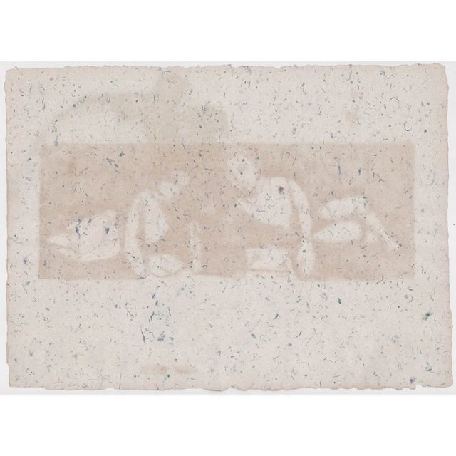 Mid-Century Modern 1964 Frank Kleinholz the Readers Color Serigraph For Sale - Image 3 of 3