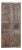 Antique Carved Wood Doors With Metal Accents – Vintage Hinged or Sliding Barn Door 80x36 For Sale