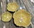 Charming vintage Pinzon pottery stacking cabbage bowls offered as a coordinating set of three. Each bowl features a...