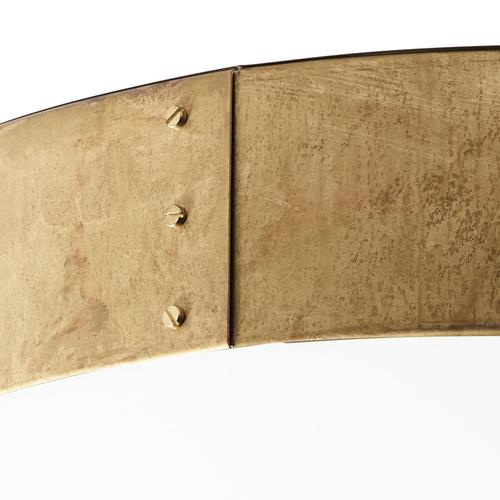 Large Modern Svep Raw Brass Ceiling Lamp by Konsthantverk, Sweden For Sale - Image 6 of 7