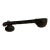 Brass Sitar-Shaped Door Handle, Vintage For Sale