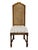 DREXEL FURNITURE Bishopsgate Collection Solid Walnut English Tudor Style Cane Back Dining Side Chair 43" High 18" Wide...