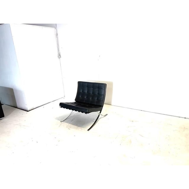 Leather Barcelona Chair by Ludwig Mies Van Der Rohe for Knoll Inc. For Sale - Image 15 of 15