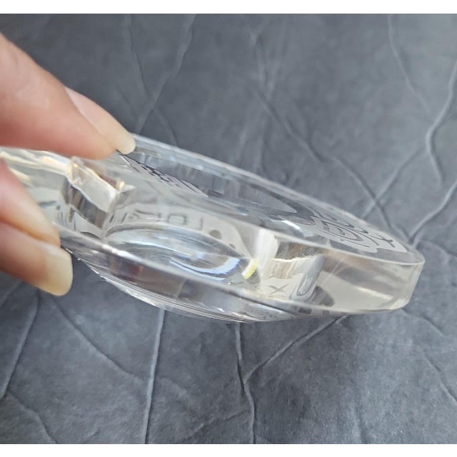 Glass Indigenous Wade Baker Etched Crystal For Sale - Image 7 of 9