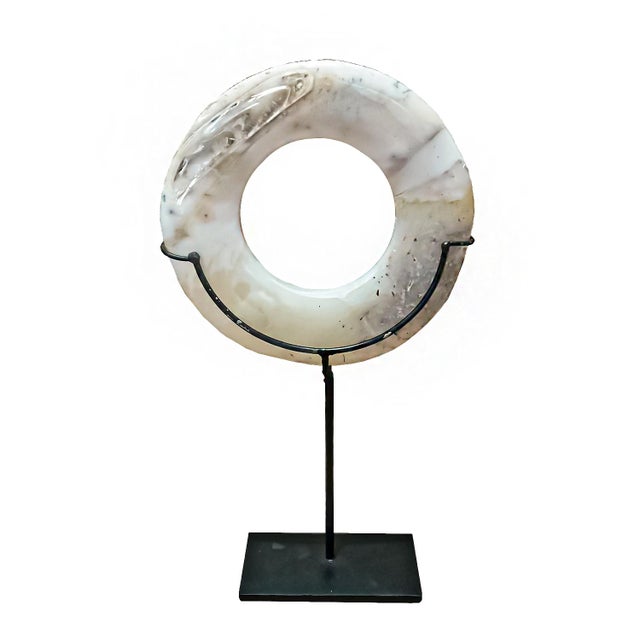 Contemporary Indonesian Stone Disk For Sale - Image 3 of 16