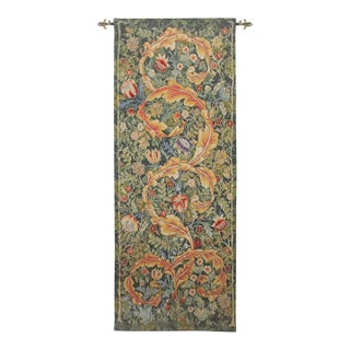 Acanthus Leaf - Gold Loom Woven Tapestry - 185 X 72 Cm (6'1" X 2'4") - Requires Rod Size 2 For Sale