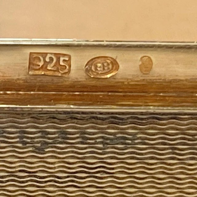 German Emil Brenk Gilt Sterling Silver, Onyx and Gemstone Cosmetic Case For Sale - Image 4 of 18