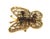 This is a beautiful vintage brooch, crafted from 14k yellow gold featuring double wing butterfly with milgrain and fine...