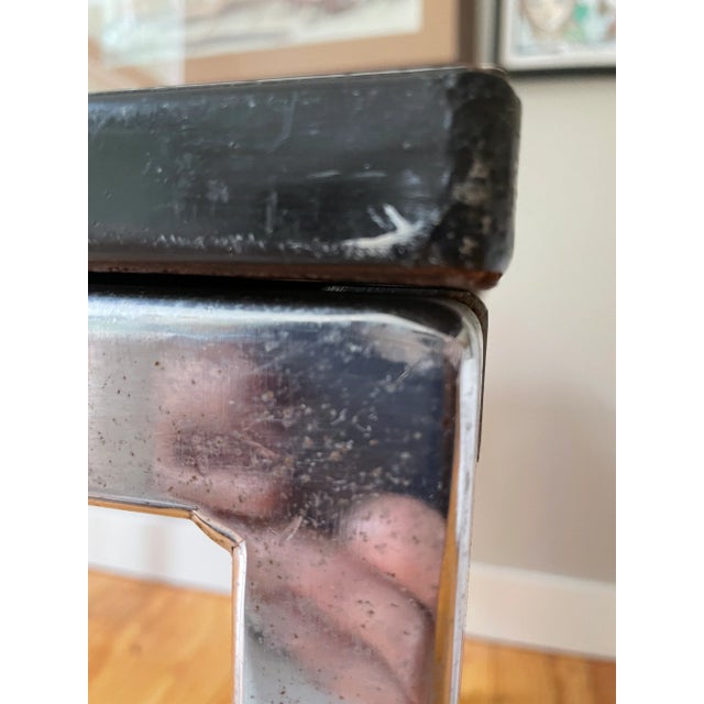 1970s Postmodern Chrome Game or Card Table For Sale - Image 12 of 13