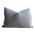 Stone Washed Linen Lumbar Pillow With Down Insert For Sale