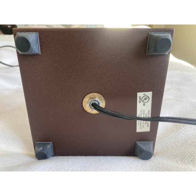 Metal Adam Jackson Pollock Fire Farm Table Lamps For Sale - Image 7 of 10