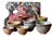 Vintage Primitive Brutalist Stoneware Bowls, 1970s, Set of 10 For Sale