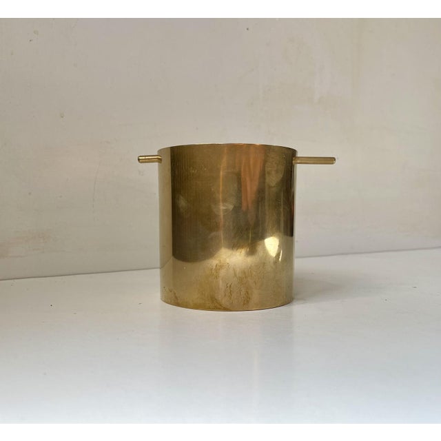 Cylinda Brass Cigar Ashtray by Arne Jacobsen for Stelton, 1960s For Sale - Image 9 of 9