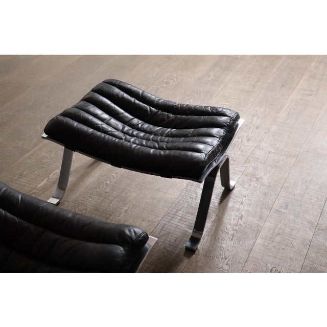 Set of Ari Lounge Chair and Ottoman by Arne Norell for Arne Norell Ab, Sweden, 1966 For Sale - Image 12 of 14
