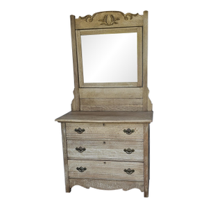 Antique Eastlake-Style Chest of Drawers, Oak, Circa 1930's