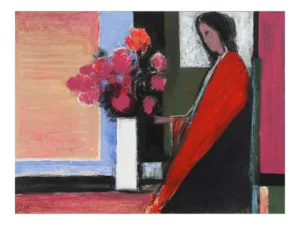 Woman in Red, Painting by Dore (Jose Canes)