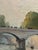 Blue Mid 20th Century Oil on Board Painting of Notre-Dame Cathedral, Paris c.1946 For Sale - Image 8 of 15