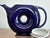 Ceramic 1950’s Hall China Company Made in the Usa Impeccable Iconic Vintage Cobalt Blue Doughnut Novelty Teapot For Sale - Image 7 of 18