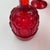 Ruby Red Vintage l.e. Smith Moon & Stars Ruby Red Glass Pitcher & 8 Small Goblets For Sale - Image 8 of 12
