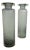 Battuto Smoked Murano Glass Vases - a Pair For Sale