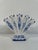 A charming blue and white Five Finger Tulip Vase or Tulipiere from the late 20th Century. Made in Portugal with maker's...