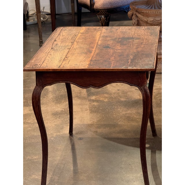 19th Century 19th Century French Oak Side Table For Sale - Image 5 of 11