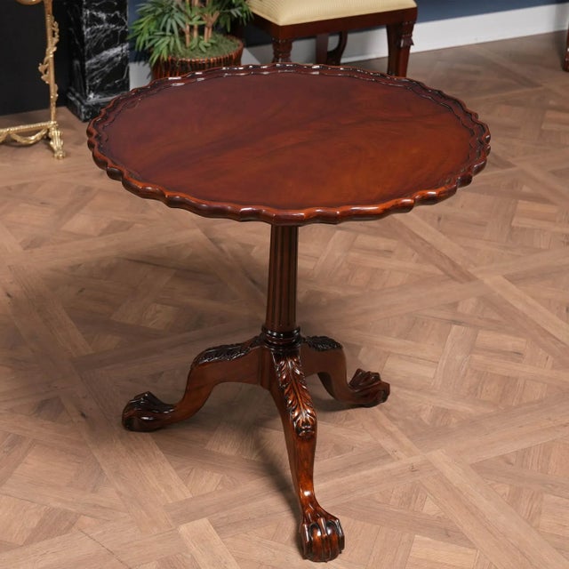2020s Niagara Furniture Mahogany Philadelphia Tilt Top Table For Sale - Image 5 of 12