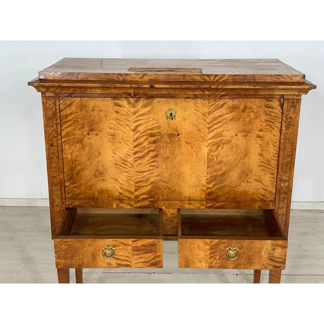 Biedermeier Secretary Cabinet, 1830s For Sale - Image 6 of 16