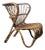 Danish Organic Modern Rattan Lounge Chair in the Style of Viggo Boesen For Sale