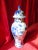 Chelsea Porcelain Final Clearance 19th Century 24" Shishi Qilin Blue and White Temple Urn Tribute - 24" For Sale - Image 4 of 18