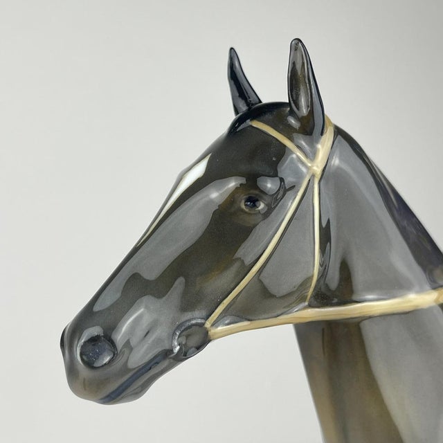 Original Sculpture of Horse and Jockey by Max Hermann Fritz for Fraureuth Kunstabteilung, Germany, 1920s For Sale - Image 9 of 16