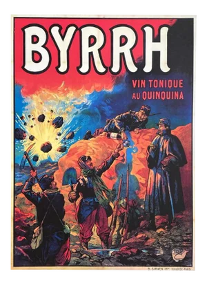 1980 Vin Tonique Byrrh After Job Art Deco Screenprint Poster