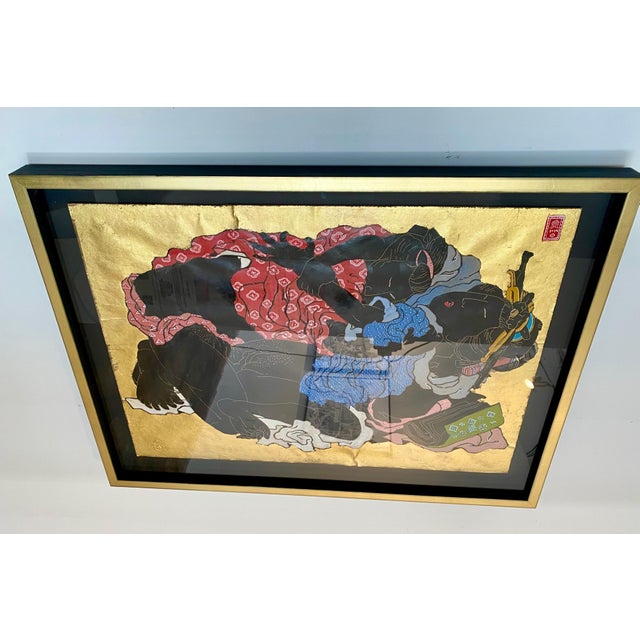 Contemporary Konstantinos Papamichalopoulos, Nude Shunga I, 2024, Mixed Media, Framed For Sale - Image 3 of 6
