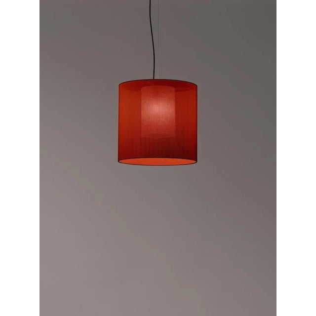 Red moaré m pendant lamp by antoni arola dimensions: d 46 x h 45 cm materials: metal, polyester. Available in other colors...