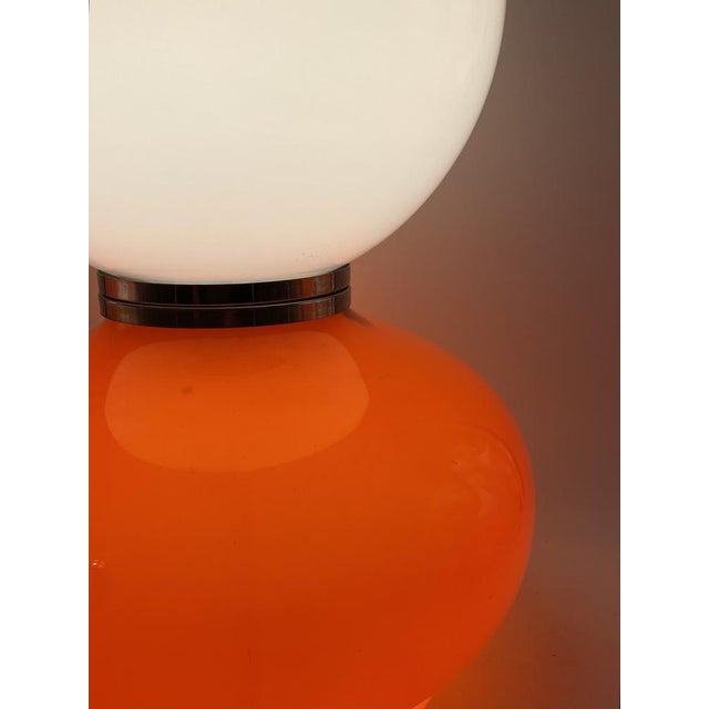 Space Age Red Murano Glass Table Lamp attributed to AV Mazzega, 1970s For Sale - Image 6 of 16