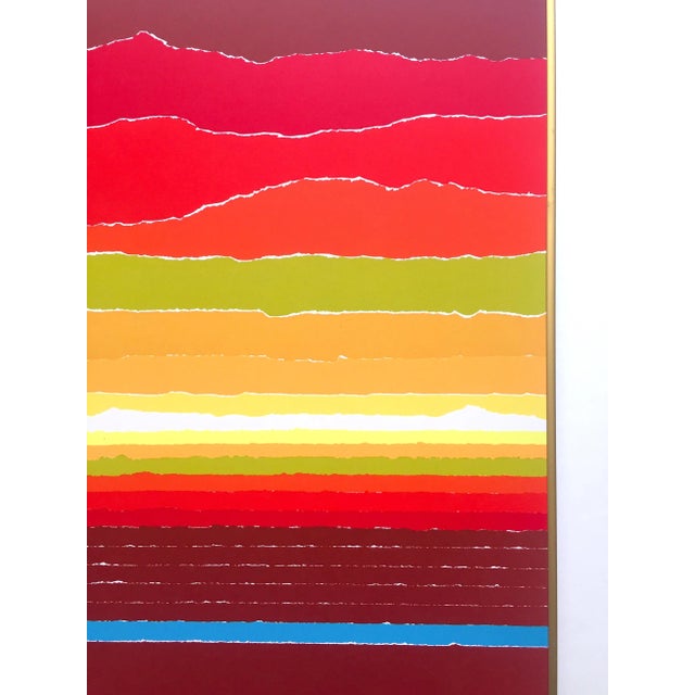 Arthur Secunda Vintage 1980 Serigraph Print Framed Modernist Swiss Exhibition Poster For Sale - Image 10 of 13