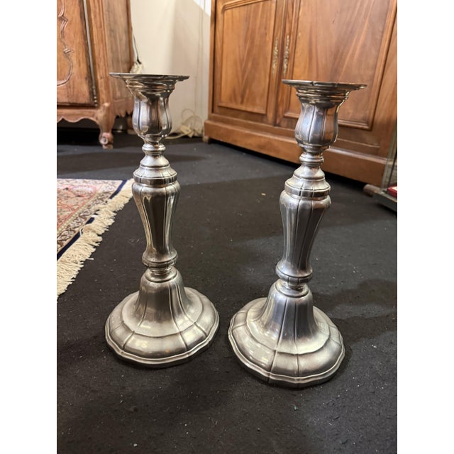 1960s Silver Candlesticks, 1960s, Set of 2 For Sale - Image 5 of 5