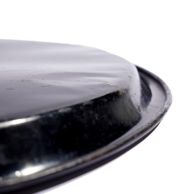 English Oval Rolled Rim Tole Tea Tray, 1840-60 For Sale - Image 9 of 9