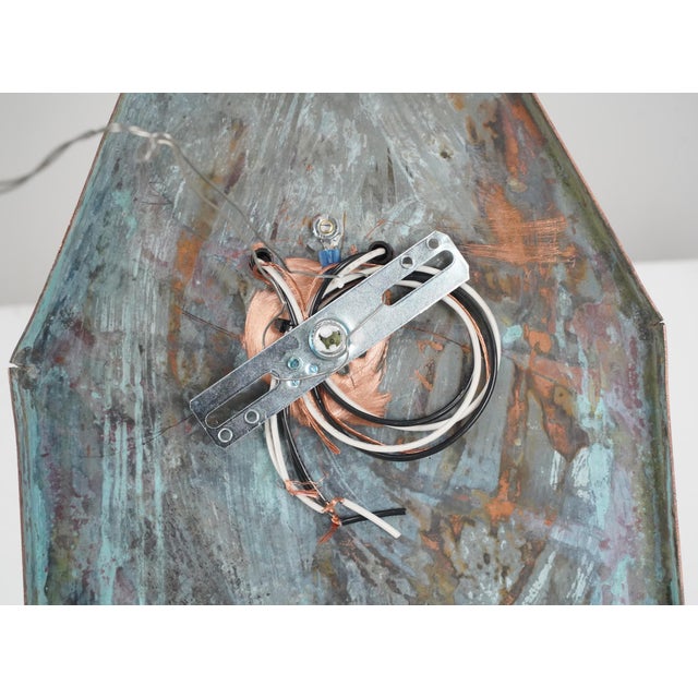 Copper Mid 20th Century Restored Arts & Crafts Copper Wall Sconces - a Pair For Sale - Image 8 of 8