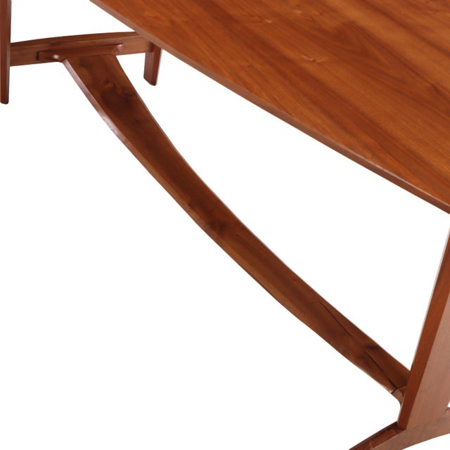 Walnut Dining Table in the Style of Wharton Esherick, 2002. For Sale - Image 4 of 8