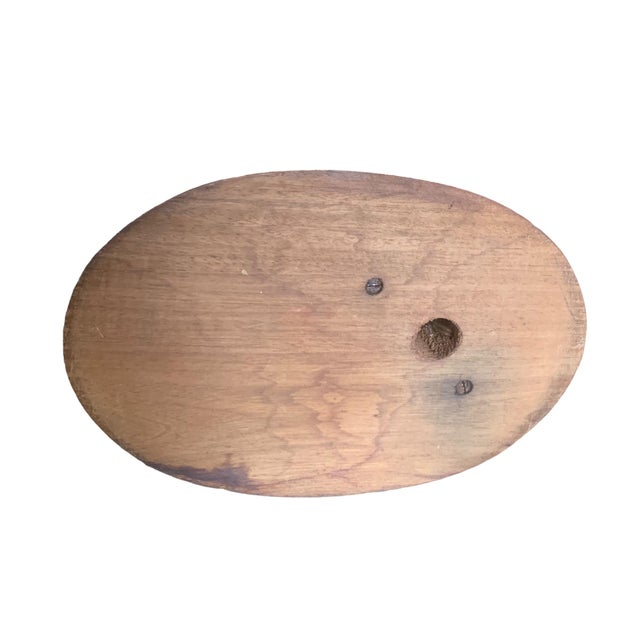 Mid-Century Carved Wood Brutalist Table Lamp With Angled Socket For Sale - Image 9 of 12