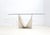 Beige Vintage Travertine Dining Table in the style of Carlo Scarpa For Sale - Image 8 of 8