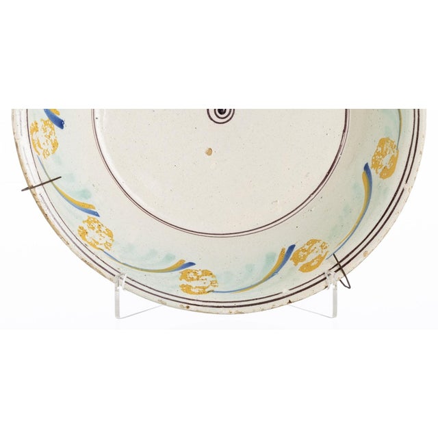 Deep Earthenware Plate from Ratinho, 1800s For Sale - Image 6 of 8