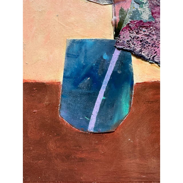 Abstract "Free Woman 1" Original Mixed-Media Collage on Paper by Zac Woodiel For Sale - Image 3 of 10