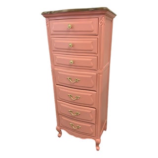 20th Century Drexel Painted Tall Chest For Sale