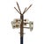 Decorative and practical, this coat and hat stand was made in Italy in the 1950s, in the style of Max Inbrand. It has a...
