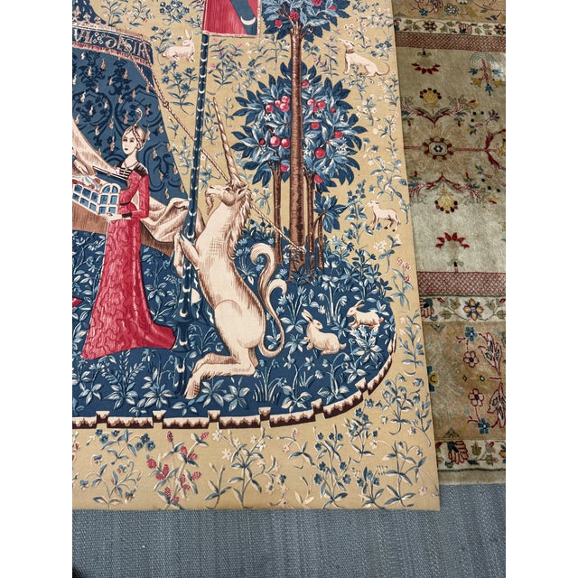 The Lady and the Unicorn Tapestry Wall Hanging For Sale In San Francisco - Image 6 of 12