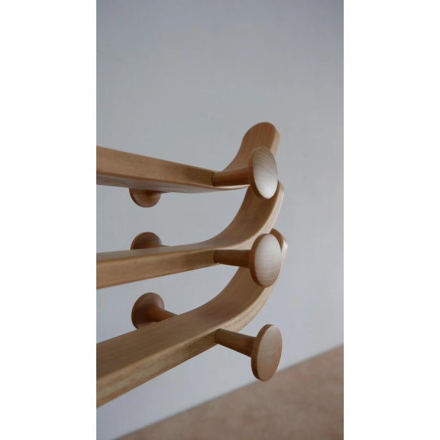 Beech Coat Rack by Soren Nissen & Ebbe Gehl for Aksel Kjersgaard, 1970s For Sale - Image 9 of 11