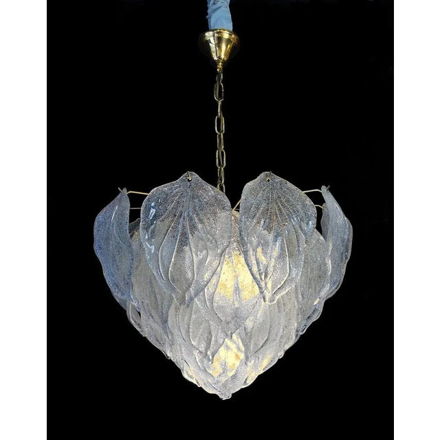 1960s Large Murano Glass Ceiling Lamp from Mazzega, 1960s For Sale - Image 5 of 7